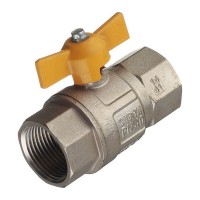 Кран шаровой газовый 1 ВР(г) х 1 ВР(г) бабочка