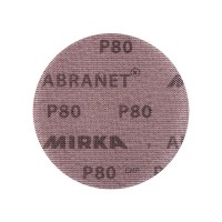 Диск шлифовальный Mirka Abranet d150 мм P80 на липучку сетчатая основа (5 шт.)
