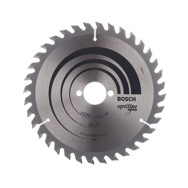Диск пильный по дереву Bosch Optiline (2608640616) 190х30х2,6 мм 36 зубьев