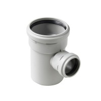 Тройник Pro Aqua Stilte Plus d110х58 мм 87° пластиковый шумопоглощающий для внутренней канализации