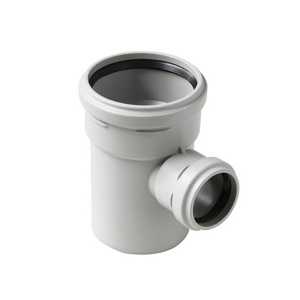 Тройник Pro Aqua Stilte Plus d110х58 мм 87° пластиковый шумопоглощающий для внутренней канализации