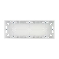 Коробка монтажная Simon 15 1590753-033 трехместная открытая установка алюминий