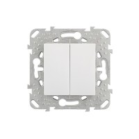 Переключатель Schneider Electric Unica MGU5.213.18ZD двухклавишный на 2 направления скрытая установка белый
