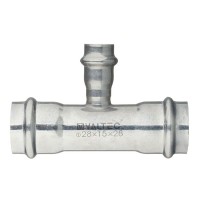 Тройник VALTEC (VTi.931.I.281528) 28 х 15 х 28 мм нержавеющая сталь