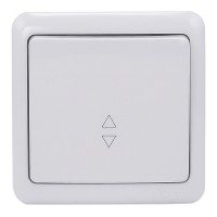 Переключатель Lezard VIOLA 751-0200-105 одноклавишный на 2 направления открытая установка белый