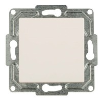 Выключатель GUNSAN Eqona 16401200-150101 одноклавишный скрытая установка бежевый IP20