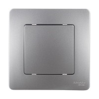 Выключатель с рамкой Schneider Electric Blanca BLNVS010103 одноклавишный скрытая установка алюминий
