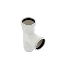 Тройник Rehau Raupiano Plus d50 мм 87° пластиковый шумопоглощающий для внутренней канализации