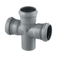 Крестовина Pro Aqua Comfort d50х50х50 мм 87° пластиковая одноплоскостная для внутренней канализации