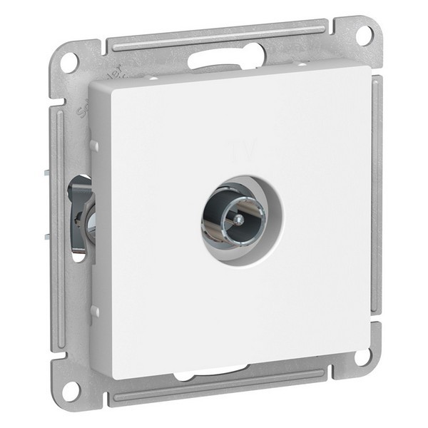 Розетка телевизионная Schneider Electric Atlas Design ATN000192 проходная скрытая установка белая