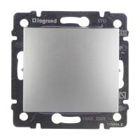 Переключатель Legrand Valena 694338 одноклавишный на 2 направления скрытая установка алюминий