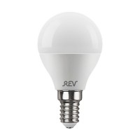 Лампа светодиодная REV 5 Вт E14 шар G45 4000К естественный белый свет 220 В матовая