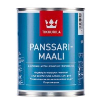 Эмаль для металлических крыш Tikkurila Panssarimaali основа C полуглянцевая 0,9 л