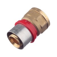 Соединитель прямой Tiemme 26(пресс) х 3/4 ВР(г)