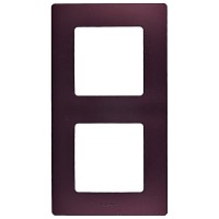 Рамка Legrand Etika 672562 двухместная универсальная сливовый