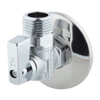 Кран шаровой латунный 1/2 НР(ш) х 1/2 НР(ш) мини угловой