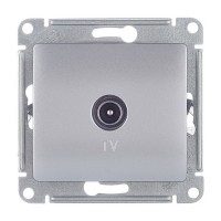 Розетка телевизионная Schneider Electric Glossa GSL000391 оконечная скрытая установка алюминий
