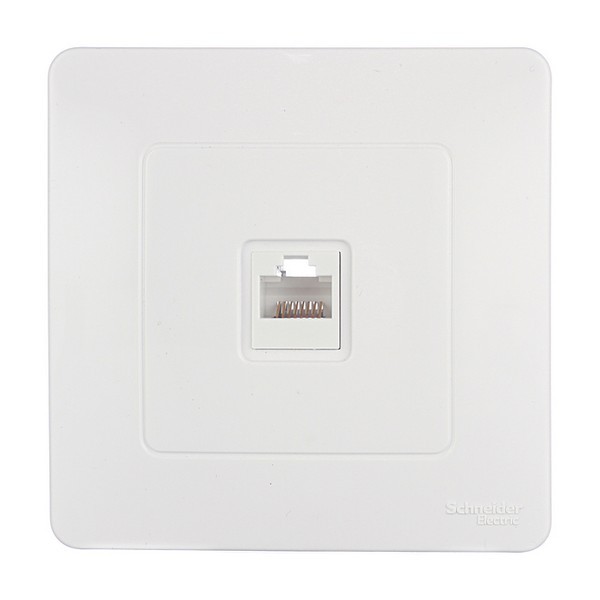Розетка компьютерная с рамкой Schneider Electric Blanca BLNIS045001 скрытая установка белая один модуль RJ45 cat 5e