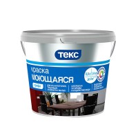 Краска водно-дисперсионная Текс Профи моющаяся белая основа А 0,9 л