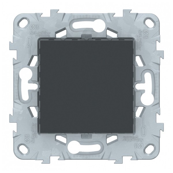Заглушка Schneider Electric Unica NEW NU586654 скрытая установка антрацит 45x45 мм
