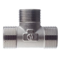 Тройник Stout (SFT-0018-343434) 3/4 НР(ш) х 3/4 НР(ш) х 3/4 НР(ш) латунный