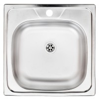 Мойка для кухни UKINOX Классика 480x480х155 мм врезная квадратная без крыла сталь