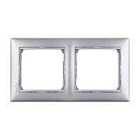 Рамка Legrand Valena 694331 двухместная горизонтальная алюминий