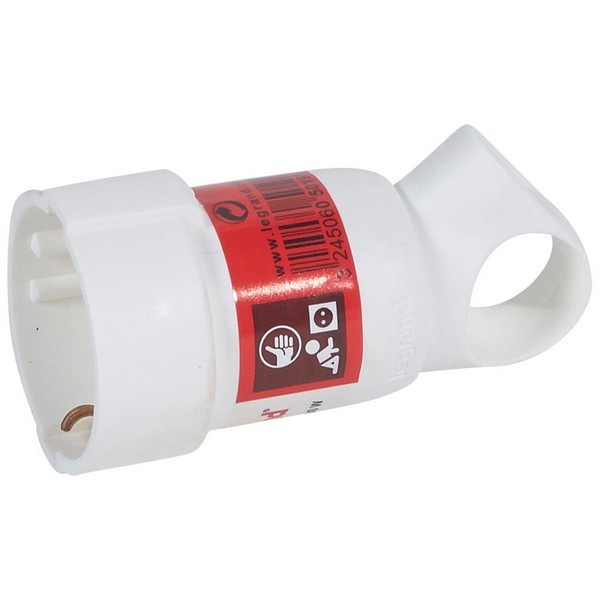 Розетка бытовая Legrand Helium (50191) с заземлением 16 А 230 В IP20 с кольцом белая