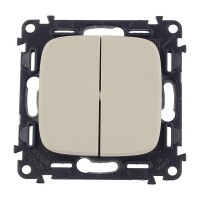 Выключатель Legrand Valena Allure 752805 двухклавишный скрытая установка слоновая кость