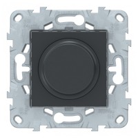 Диммер Schneider Electric Unica NEW NU551454 скрытая установка антрацит 5-200 Вт поворотно-нажимной