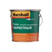 Лак алкидно-уретановый паркетный Marshall Protex бесцветный 2,5 л матовый
