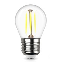 Лампа светодиодная REV 7 Вт E27 филаментная шар G45 2700К теплый белый свет 220 В прозрачная