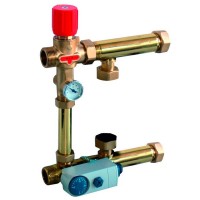 Насосно-смесительный узел Stout SDG (SDG-0120-006000) для теплого пола с термостатическим клапаном без насоса