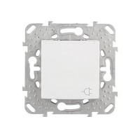 Розетка Schneider Electric Unica MGU5.037.18TAZD скрытая установка белая с заземлением с крышкой