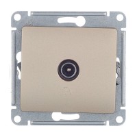 Розетка телевизионная Schneider Electric Glossa GSL000491 оконечная скрытая установка титан