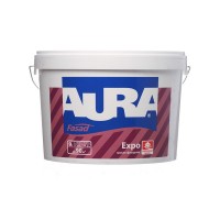 Краска водно-дисперсионная фасадная Aura Fasad Expo белая основа А 9 л