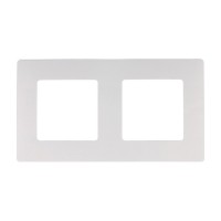 Рамка Legrand Etika 672502 двухместная универсальная белая