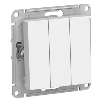 Выключатель Schneider Electric Atlas Design ATN000131 трехклавишный скрытая установка белый
