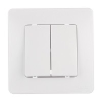 Выключатель с рамкой Schneider Electric Blanca BLNVS010501 двухклавишный скрытая установка белый