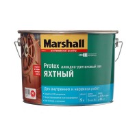 Лак алкидно-уретановый яхтный Marshall Protex бесцветный 9 л глянцевый