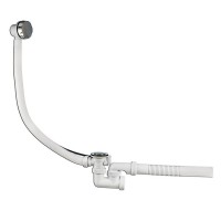 Сифон для ванны VIRPLAST by WIRQUIN 30982476 п/автомат 1 1/2"х40 регулируемый c выпуском D 50 мм соединением 40 мм