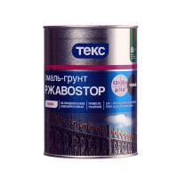 Грунт-эмаль по ржавчине Текс РжавоStop черная 3в1 глянцевая 0,9 кг