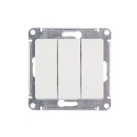 Выключатель Schneider Electric Glossa GSL000131 трехклавишный скрытая установка белый