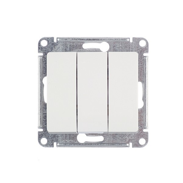 Выключатель Schneider Electric Glossa GSL000131 трехклавишный скрытая установка белый