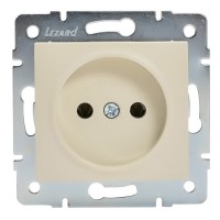 Розетка Lezard KARINA 707-0388-121B скрытая установка крем