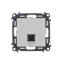 Розетка телефонная Legrand Valena LIFE 753638 скрытая установка алюминий один модуль RJ11