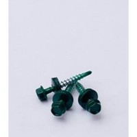 Саморезы кровельные с буром 35х4,8 мм зеленые RAL 6005 (250 шт)