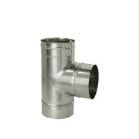 Тройник Дымок 90° х d150 мм без изоляции AISI 439