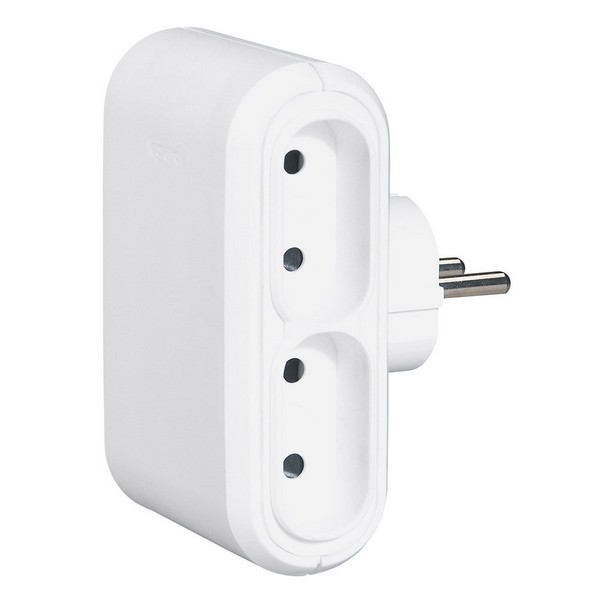 Разветвитель (четверник) Legrand Helium (50650) без заземления 6 А 230 В 3,6 кВт 4 розетки IP20 белый