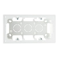 Коробка монтажная без рамки Simon 24 Harmonie двухместная 2400752-030 открытая установка белая